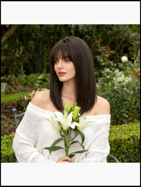 10In Bob Headband Wig Glueless Machine Made Short Straight Natural Color No main image 7
